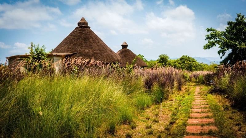 Mud Houses huts traditional houses contact forest hills at tala